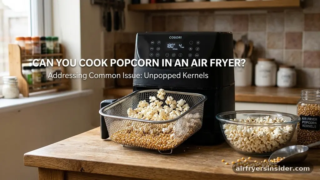 Addressing the Common Issue of Unpopped Kernels - can you cook popcorn in an air fryer