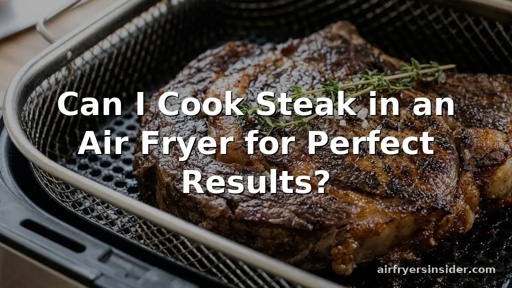 can i cook steak in an air fryer