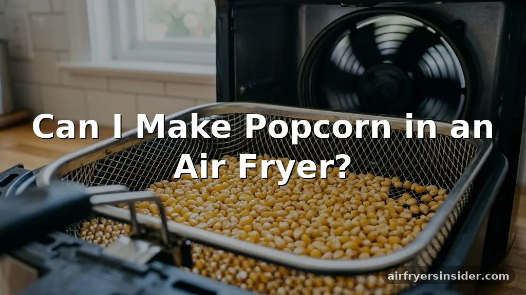 can i make popcorn in an air fryer