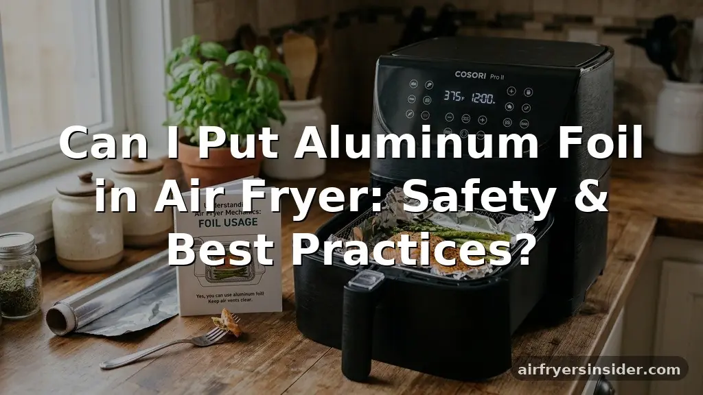 can i put aluminum foil in air fryer