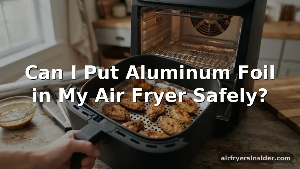 can i put aluminum foil in my air fryer