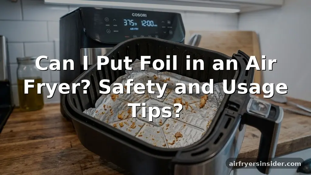 can i put foil in an air fryer
