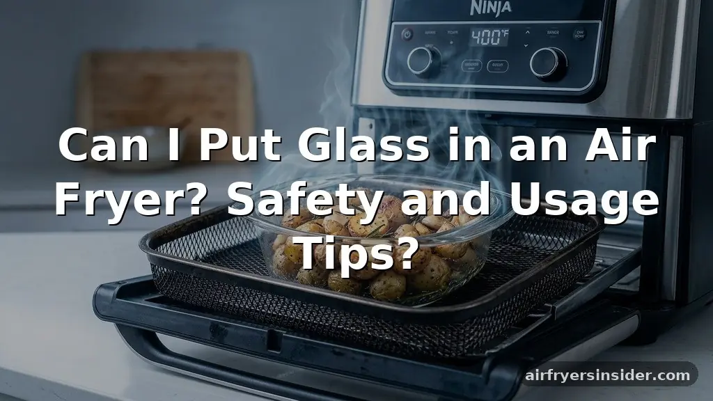 can i put glass in an air fryer