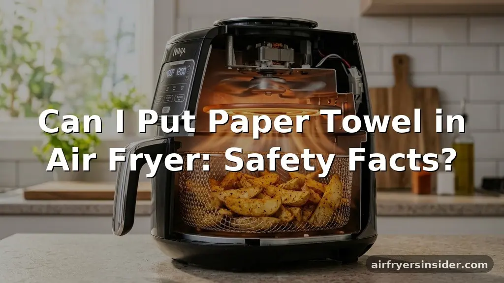 can i put paper towel in air fryer