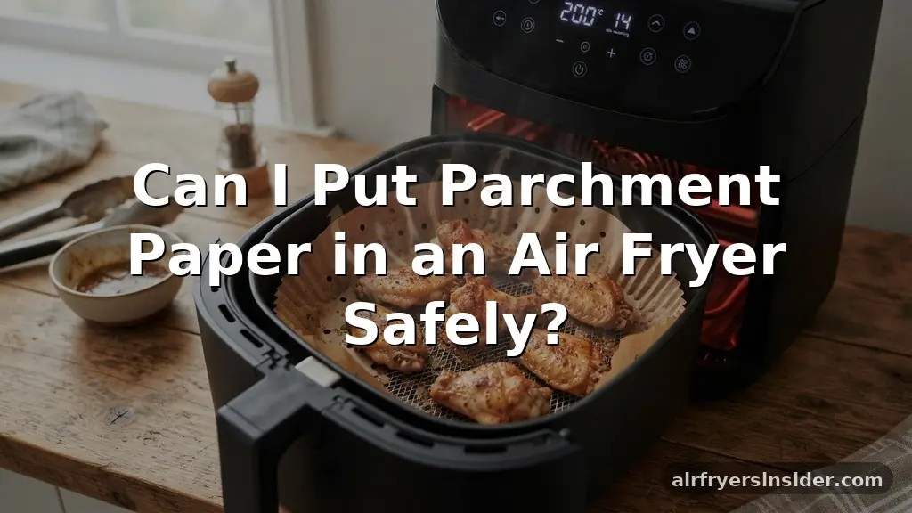 can i put parchment paper in an air fryer