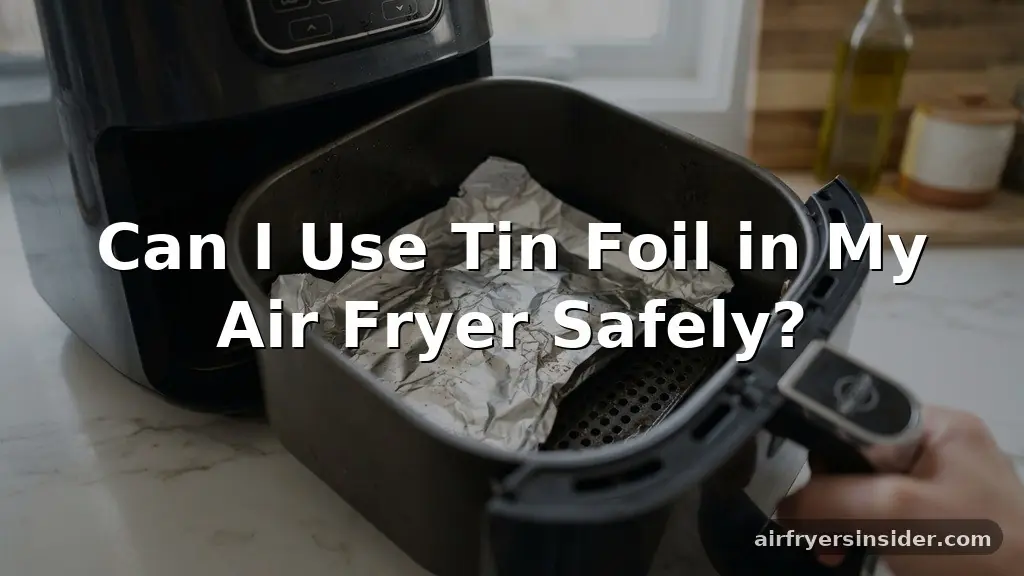 can i use tin foil in my air fryer