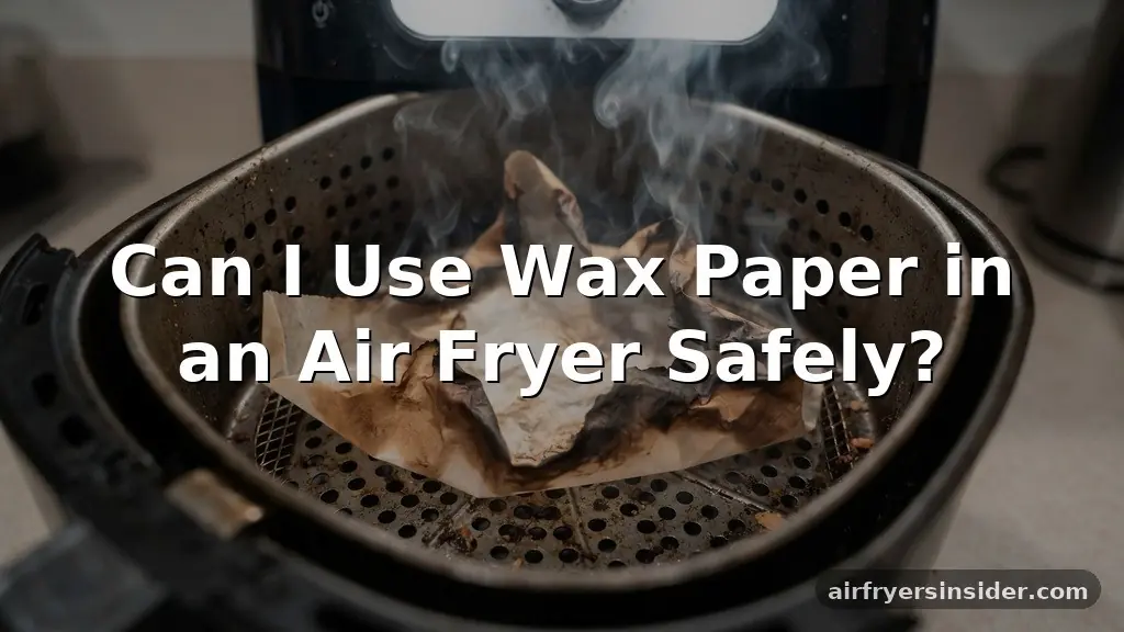 can i use wax paper in air fryer