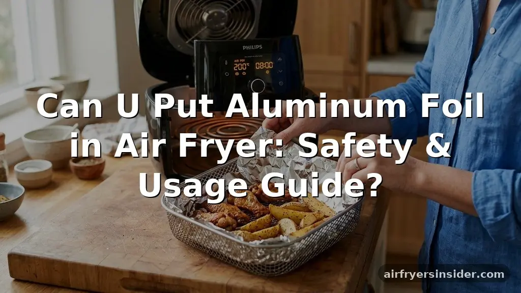 can u put aluminum foil in air fryer