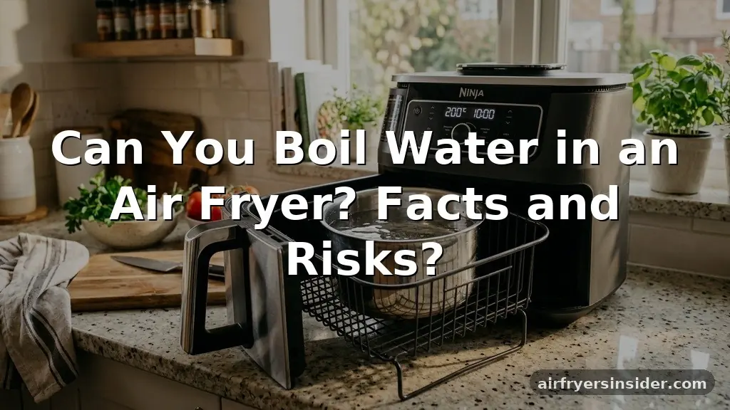 can you boil water in an air fryer