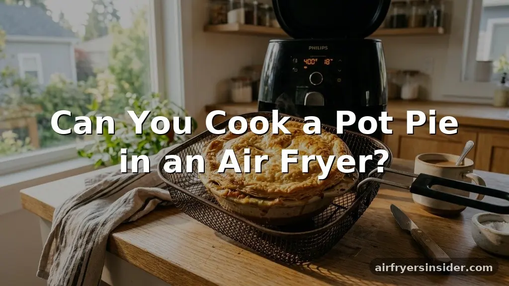 can you cook a pot pie in an air fryer