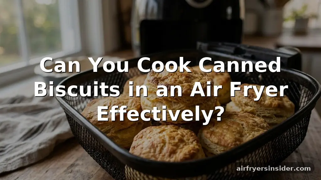 can you cook canned biscuits in an air fryer