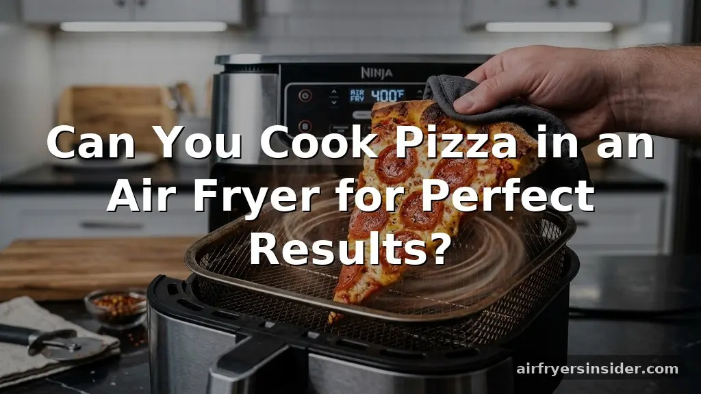 can you cook pizza in an air fryer