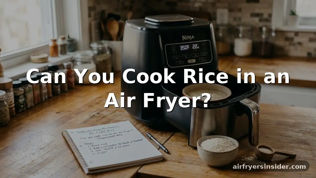 can you cook rice in an air fryer