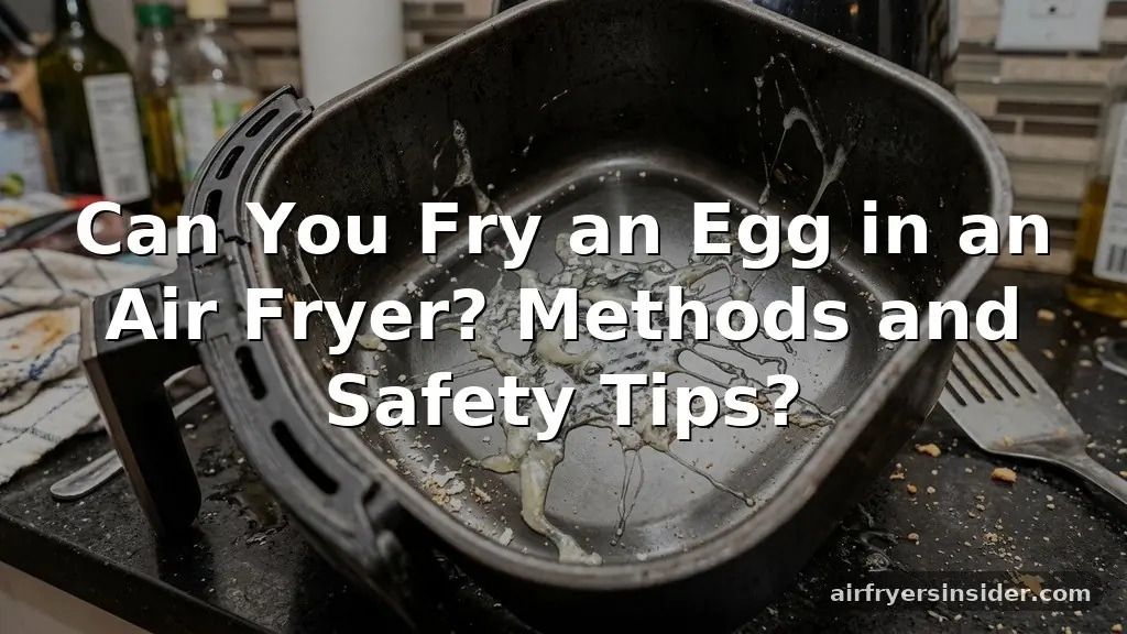 can you fry an egg in an air fryer
