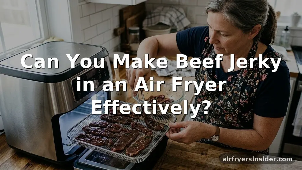 can you make beef jerky in an air fryer
