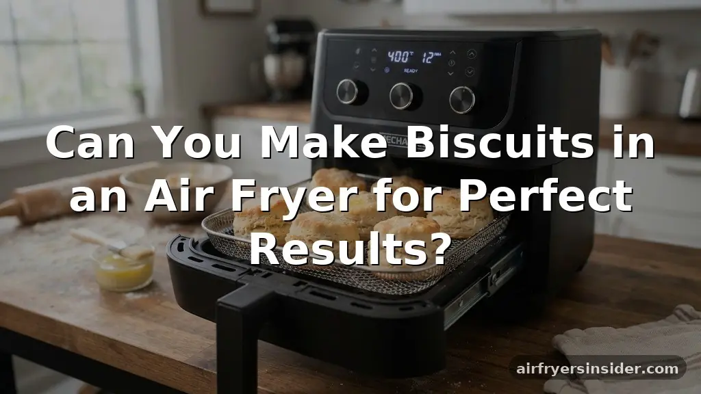 can you make biscuits in an air fryer