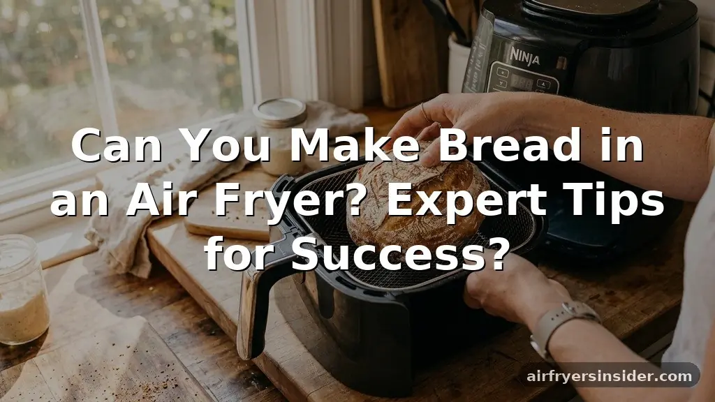 can you make bread in an air fryer