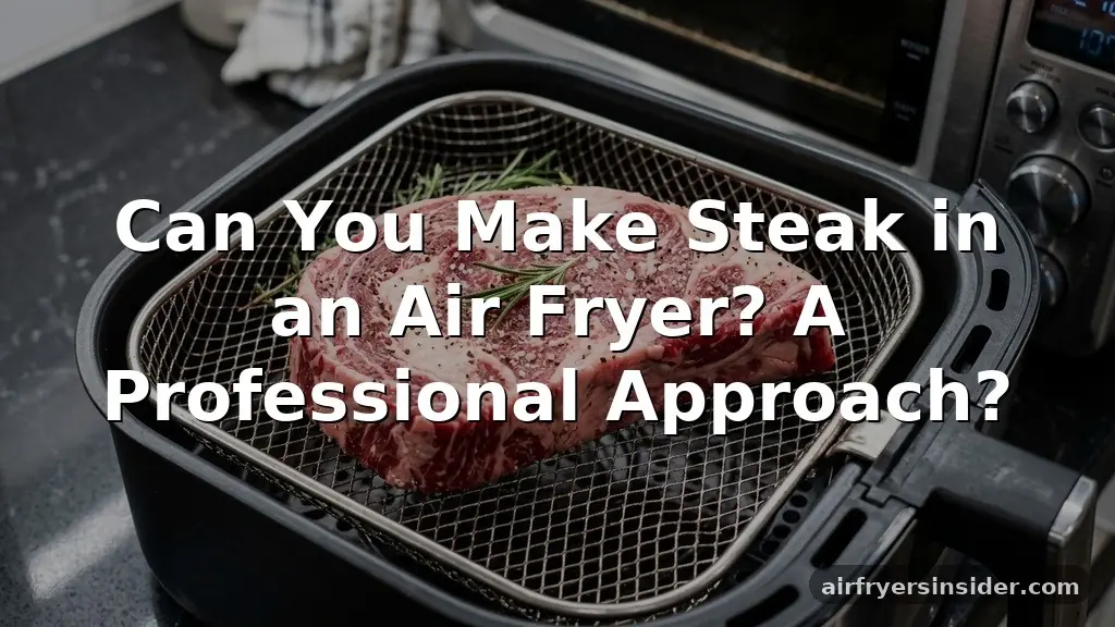 can you make steak in an air fryer