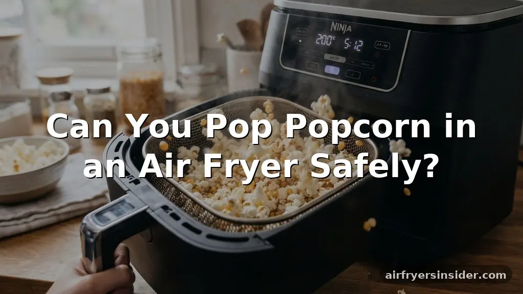 can you pop popcorn in an air fryer
