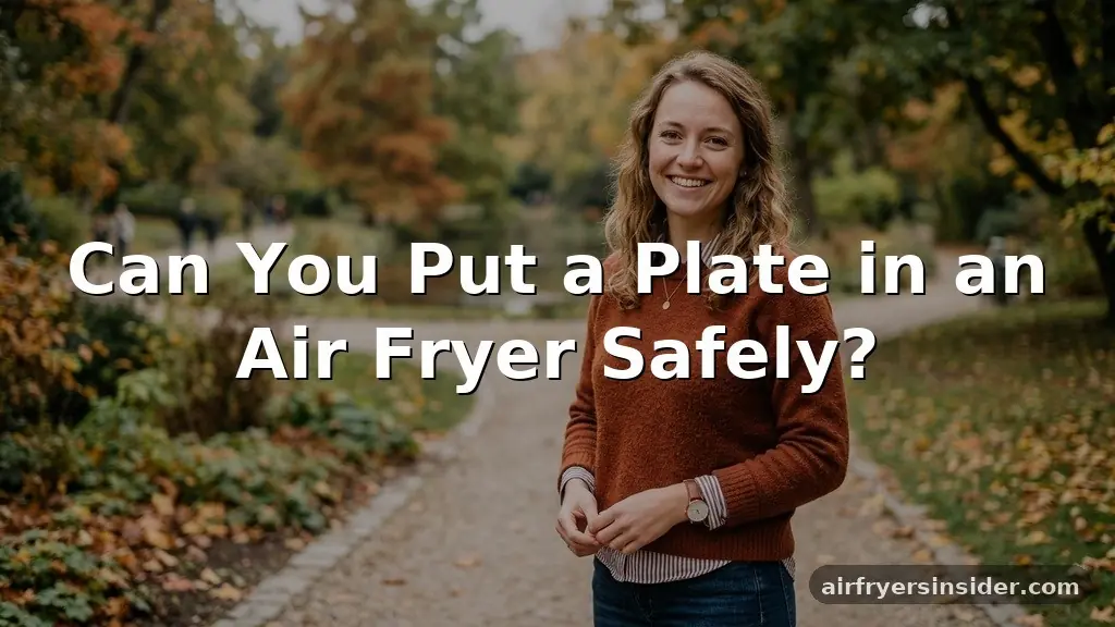 can you put a plate in an air fryer