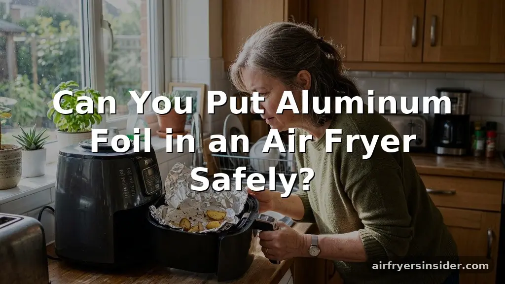 can you put aluminum foil in an air fryer
