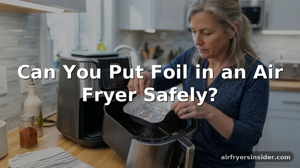 can you put foil in a air fryer