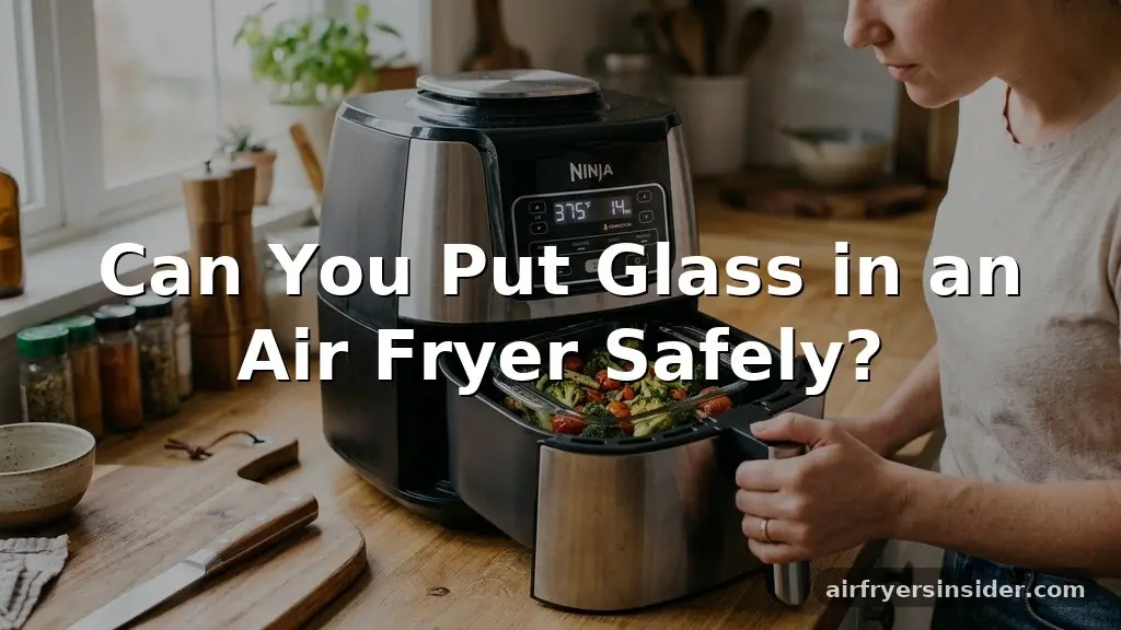 can you put glass in an air fryer