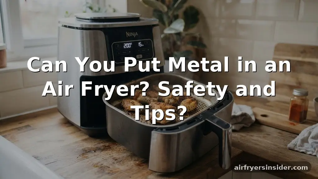 can you put metal in an air fryer
