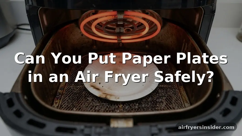 can you put paper plates in an air fryer