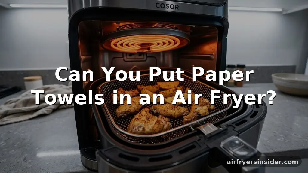 can you put paper towels in an air fryer