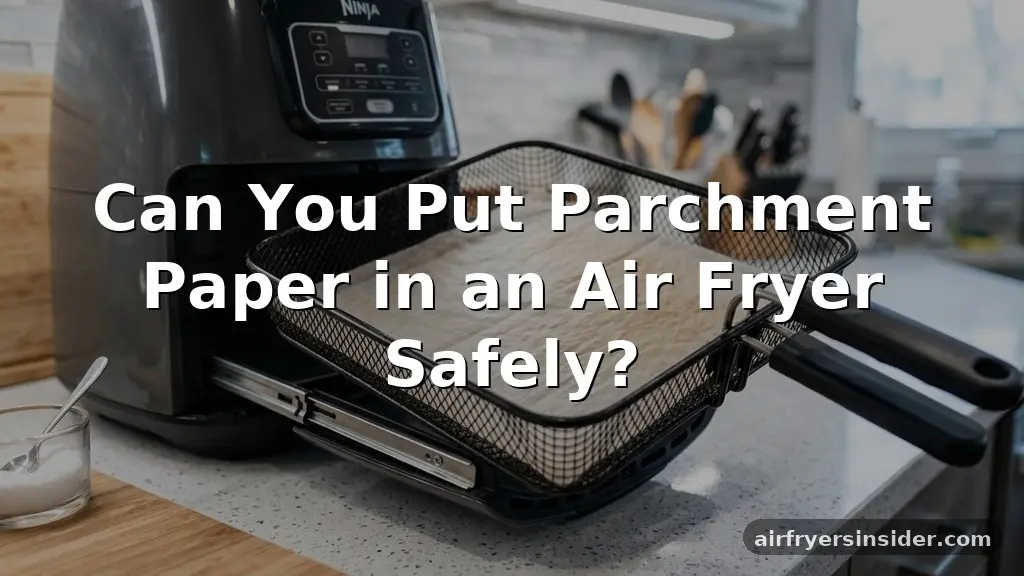 can you put parchment paper in an air fryer