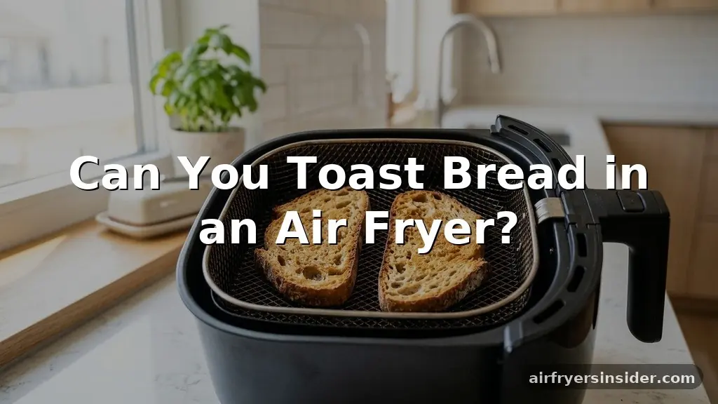 can you toast bread in air fryer