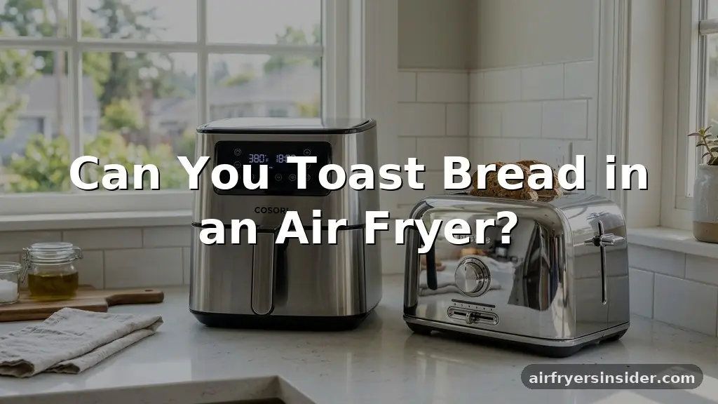 can you toast bread in an air fryer