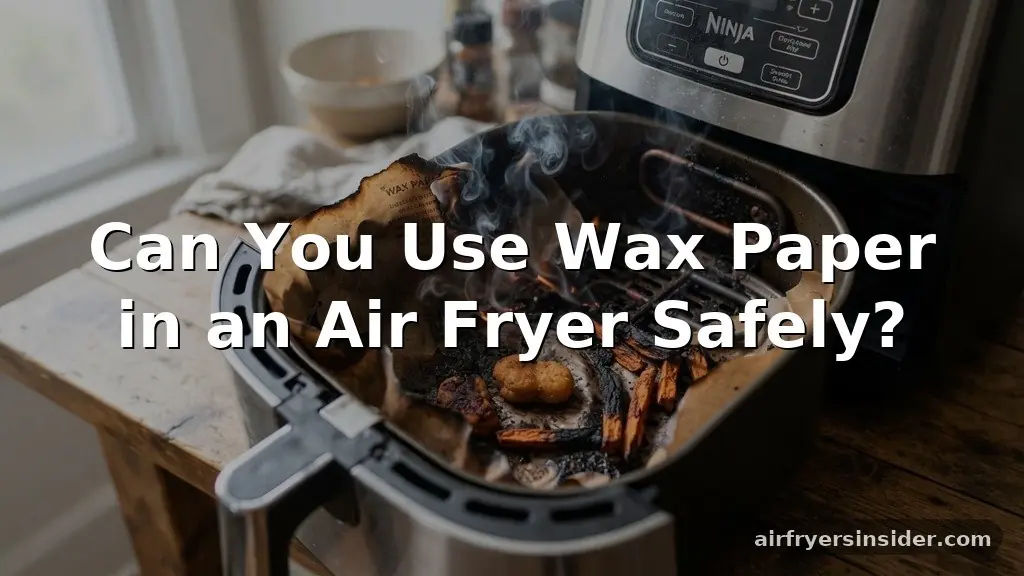 can you use wax paper in an air fryer