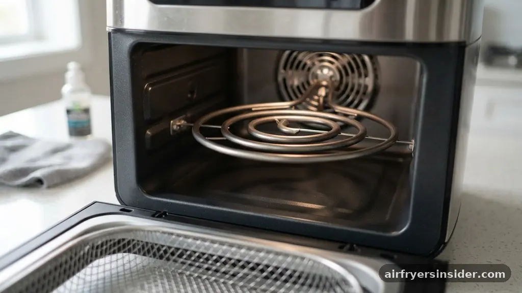 Cleaning the Surrounding Chamber - how to clean air fryer heating element
