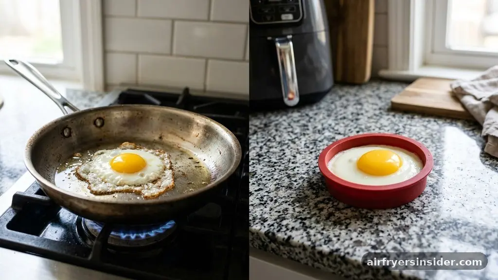 Comparing Air Fryer Eggs to Stovetop Methods - can you fry an egg in an air fryer