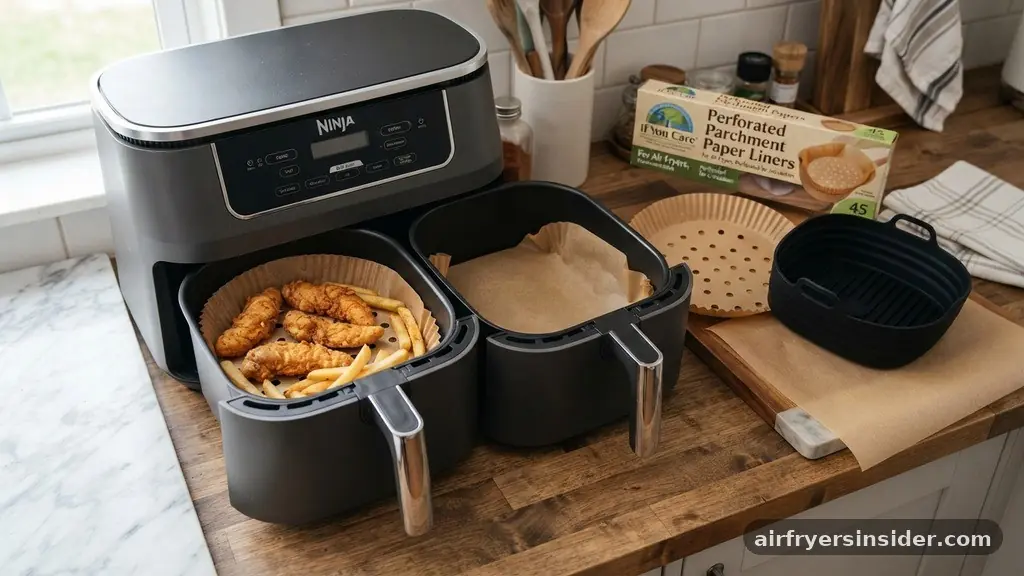Comparing Common Air Fryer Liners - can i put parchment paper in an air fryer