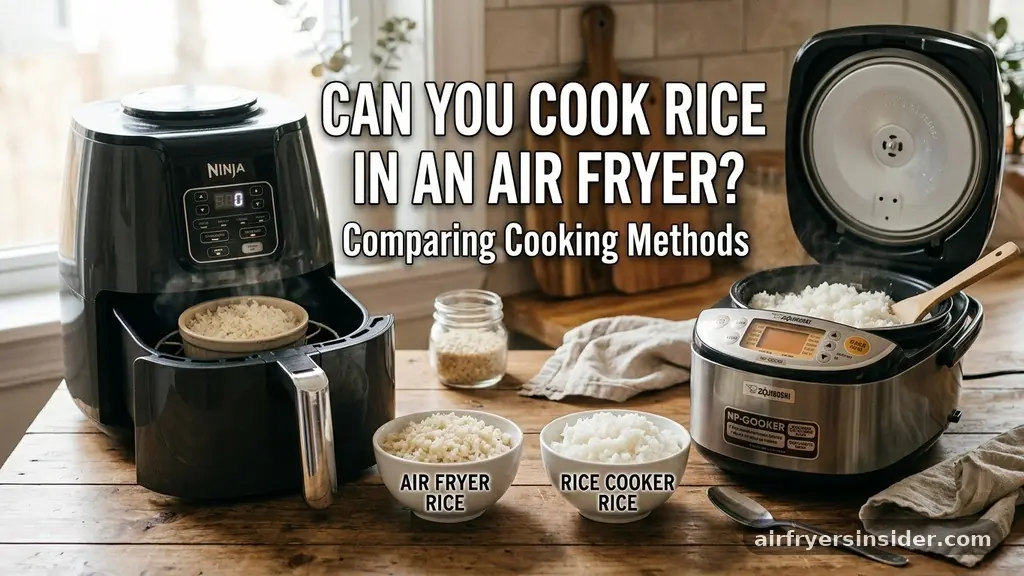 Comparing Cooking Methods - can you cook rice in an air fryer