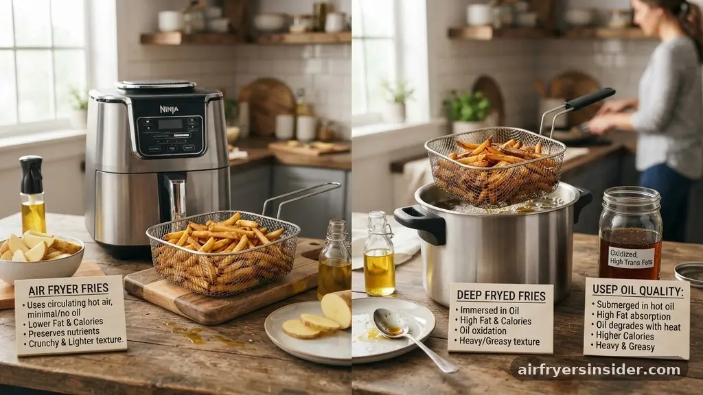Comparing Fat Content and Oil Quality - is an air fryer healthy