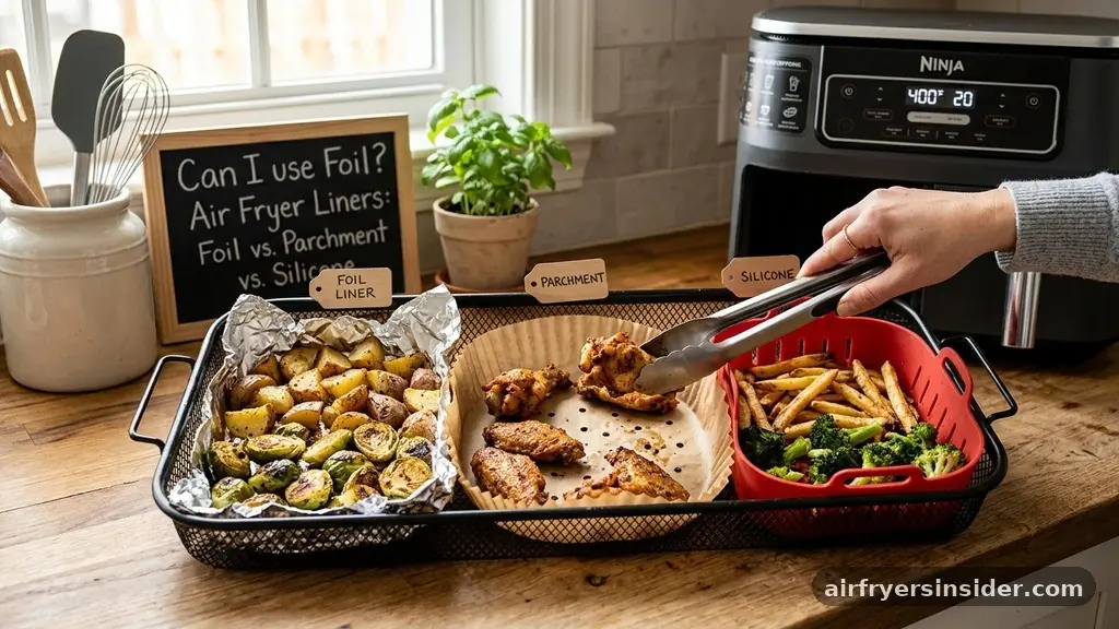 Comparing Foil to Other Liner Options - can i use foil in an air fryer