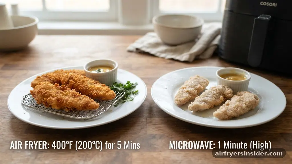 Comparing Reheating Methods - how to reheat chicken tenders in air fryer
