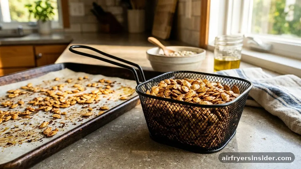 Comparing Roasting Methods - how to roast pumpkin seeds in air fryer