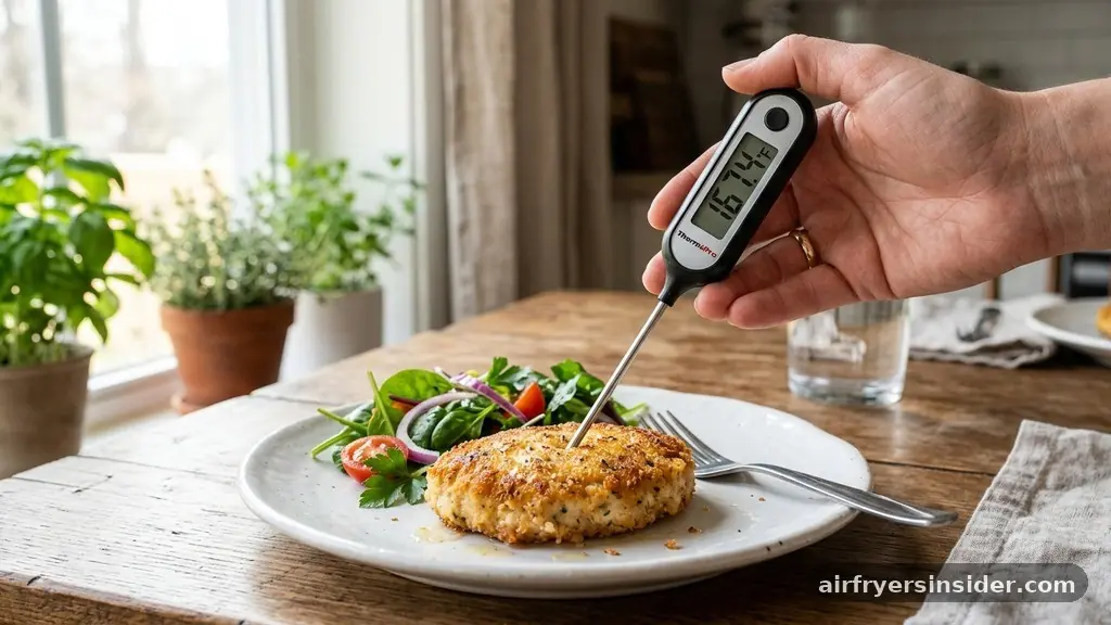 Ensuring Poultry Safety and Proper Internal Temperature - how long to cook chicken patties in air fryer