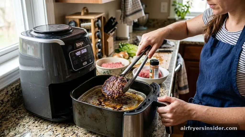 Handling Grease and Maintenance - can you cook a hamburger in an air fryer