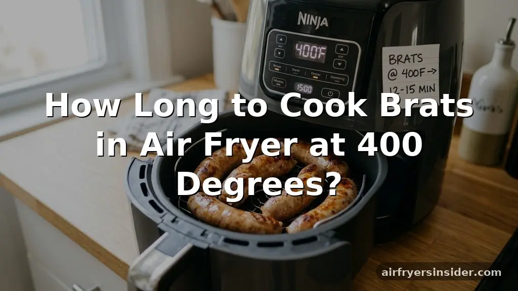how long to cook brats in air fryer at 400