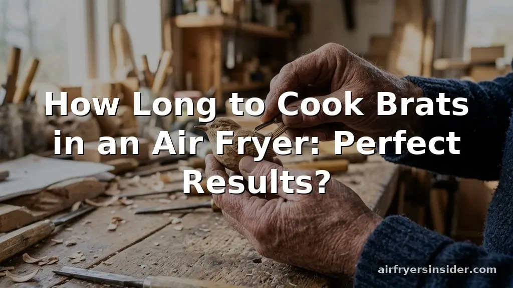 how long to cook brats in an air fryer