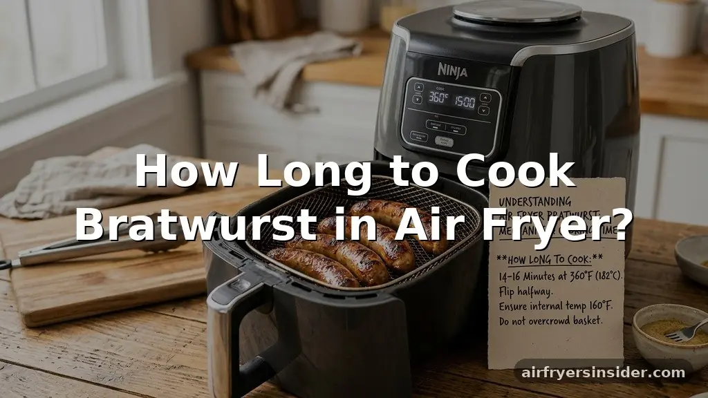 how long to cook bratwurst in air fryer