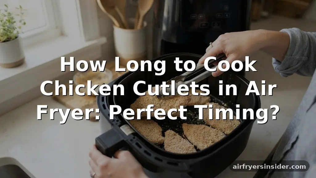 how long to cook chicken cutlets in air fryer
