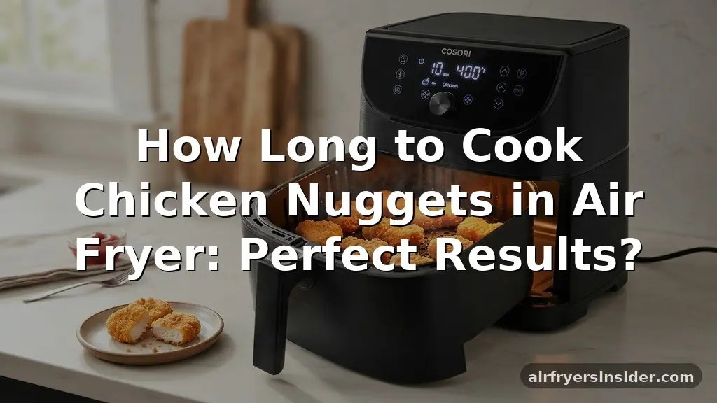how long to cook chicken nuggets in air fryer