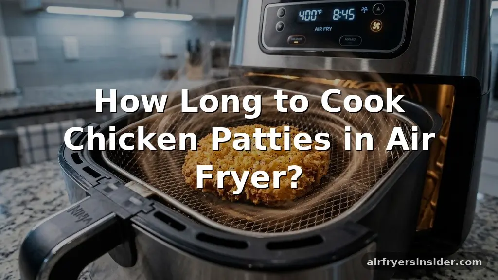 how long to cook chicken patties in air fryer